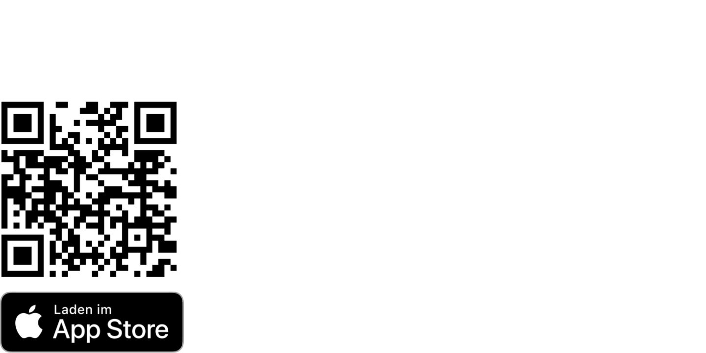 Apple App Store-Symbol und QR-Code