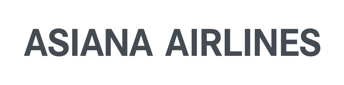 Logo of Asiana Airlines.